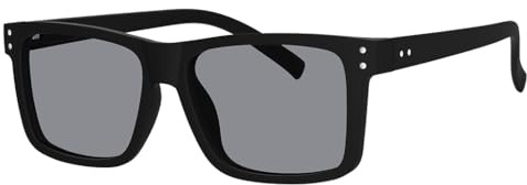 Eyekepper Oversized Reading Sunglasses Square Large Frame Sunshine Readers for Men and Women - Grey Lens +2.25