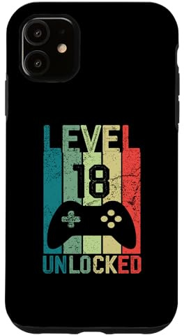 Hülle für iPhone 11 Level 18 Unlocked Gamer 18. Geburtstag Lustiges Spielen