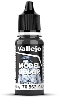Vallejo VJ70862 Model Color 17 ml Acrylic Paint - Black Grey