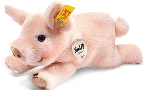 Steiff Kuscheltier Kleiner Freund Schweinchen Sissi, Süßes Stofftier mit Kunststoffaugen, Kinder, Jungen & Mädchen, Plüschtier 22 cm, Rosa, 280016