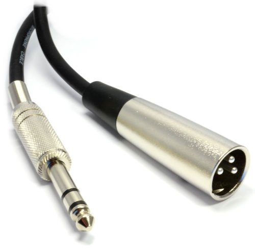 Balancé 6,35 mm Stéréo Jack vers XLR 3 Broches Mâle Fiche Blindé câble 3 m [3 mètre/3m]