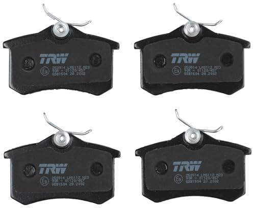 TRW GDB1504 Bremsbelagsatz 4-Teilig für Citroen Berlingo Multispace (B9) 2008 - Hinterachse und Andere Fahrzeuge