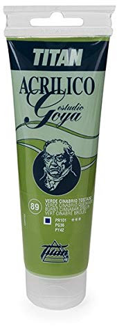 ACRÍLICO GOYA ESTUDIO VERDE CINABRIO TOSTADO 12 - 500 ML.5ML Nº 89