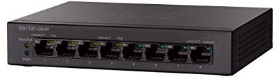 Switch non gestito Cisco SG110D-08HP con 8 porte Gigabit Ethernet (GbE) e PoE di 32 W, protezione a vita limitata (SG110D-08HP-EU)