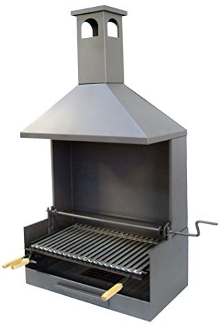IMEX EL ZORRO 71529 - Cajón Barbacoa c/Chimenea y Parrilla INOX. 72x40x148 cms.
