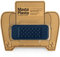 MastaPlasta Selbstklebende Premium Leder Reparatur Rund Patch - Marineblau Pflaster 10cm x 4cm. Sofortige Polsterung Qualität Patch für Sofas, Autositze, Jacken, DIY