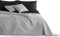 DecoKing 15179 Tagesdecke 260 x 280 schwarz stahl silber anthrazit grau Bettüberwurf zweiseitig Steppung black silver Axel