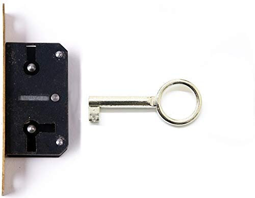 Holzando.de Einsteckschloss mit SchlÙssel (Eu-s, 15mm)