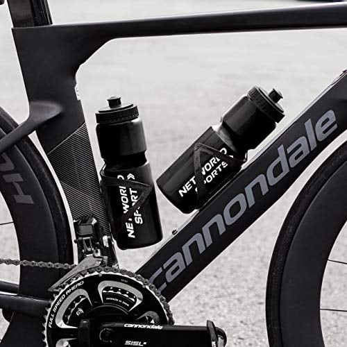 Net World Sports Water Bottles [750ml] - BPA Free Plastic - Variety Of Colours (Black, Pack of 1)