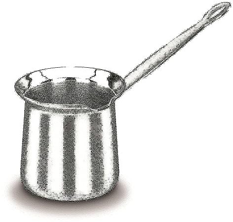 Olla turca de acero inoxidable para café y leche – 33.8 onzas (1 litro)