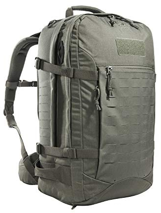 Tasmanian Tiger TT Rucksack Mission Pack MKII Molle-Kompatibler Outdoor Trekking-Rucksack mit vielen Fächern 37 Liter Volumen (Steingrau-Oliv IRR)