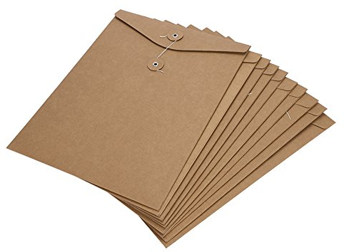 XINCHI Dokumententasche A4 Ordnungsmappe 10 er Kraftpapier Dokumentenmappe
