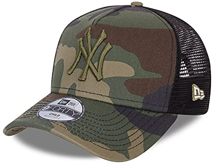 New Era 9Forty Kinder Trucker Cap - NY Yankees Wood Youth