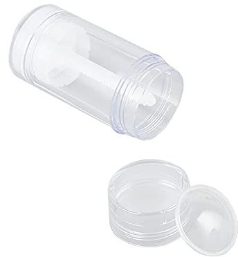 JIHUOO 4 Stücke 30ML Leere Deodorant Flaschen Kunststoff Deo Behälter zum Befüllen Aromatherapie Flaschen Deodorantbehälter