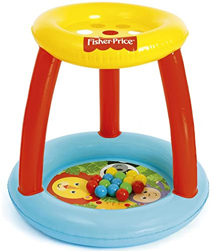 Fisher-Price® Animal Friends Ball Pit -Inflatable, Indoor/ Outdoot Use, 35x33in, Includes 15 Play Balls, Preschool Ages 2+