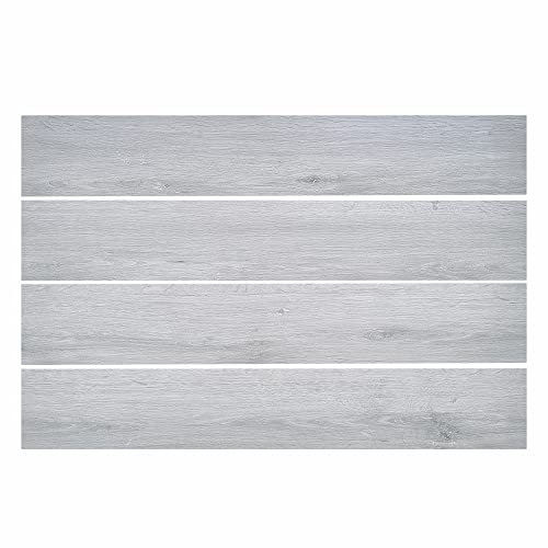 36pcs Vinyl Floor Planks Wood Effect Flooring Tiles Self Adhesive Kitchen Floor Lino (Grey-White)