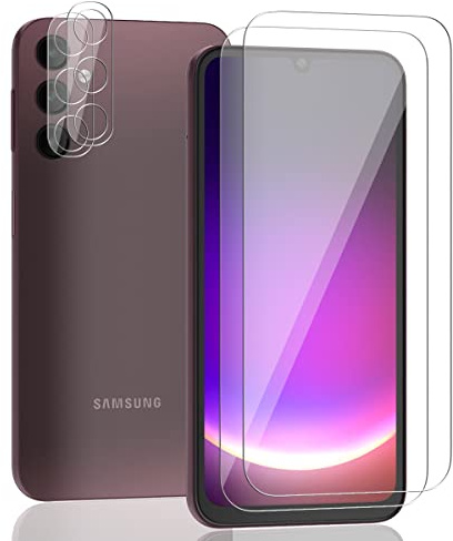 AnnhanT Schutzfolie für Samsung Galaxy A24 4G Panzer Schutz Glas 2 Stück + Samsung Galaxy A24 4G Kameraschutz Schutzglas 2 Stück - 9H Panzerfolie/Kratzfest. Displayschutz für Galaxy A24 4G