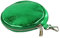 modamoda de P10 / P08 Damen Leder Rauleder Geldbörse Münzgeldbörse Taschenanhänger ø 11,5 cm handmade in Italy, Farbe:Grün-Metallic