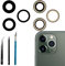 3Pcs/Set 11 Pro/11 Pro Max Rear Camera Glass Lens Replacement compatible with iPhone 11 Pro/iPhone 11 Pro Max Camera Glass Lens Replacement+ Free Repair Tool Kit