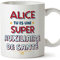 Mugffins Tasses Personnalisables pour AUXILIAIRE DE SANTÉ femme - En Français - Cadeau Personalisé- Tu es Super - 11 oz / 330 ml