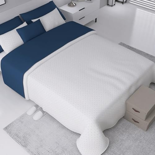 SomniHome Couvre-lit uni pour lit de 150/140/135 cm