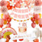 Babyparty Deko Mädchen, Baby Shower Girl, Boho Rosa Baby Party Dekoration, Its a Girl, Babyshowerparty Deko, Babyparty Ballon Girlande für Gender Reveal