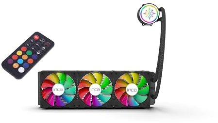 Refrigerador de agua para PC Liquid Cooler inca EMPOUSA ISS-03XN apto para Intel INTEL: LGA 1150-LGA 2066 AMD AM2, AM2+, AM3, AM3+, AM4, AM5, FM1, FM2LGA - Bomba PWM silenciosa 2500 rpm