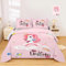 INTOMENG Magie Parure de lit licorne rose pour adolescente fille housse de couette 200 x 200 cm 100 % microfibre douce automne et hiver et 2 taies d'oreiller 80 x 80 cm 3D arc-en-ciel