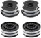 JAMSSOW Bobine Tagliaerba Compatibili con Parkside TLP-01,Filo Tagliabordi Bobine Adatto per Parkside PRTA 20-Li C3, A1, B1, B2, PRT 550 A1, A2, A3, A5, B6, PRT 300 A1,Lunghezza 10m,Ø1,6mm(4 bobine)