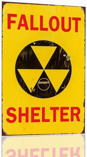 Fallout Shelter Blechschild Fallout Merchandise Decor Fallout Metall Poster Garage Dekor Man Cave Schild 20,3 x 30,5 cm