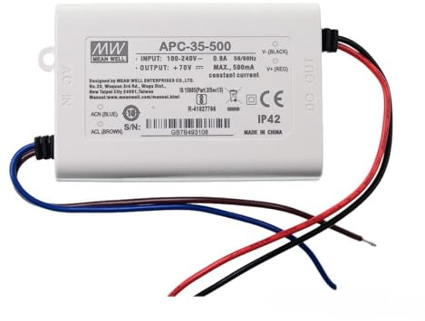 Driver LED 35W 500mA Alimentatore switching Convertitore di potenza Trasformatore 35-500