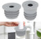 2 tapones de sellado para tubo de desagüe, de silicona, para lavadoras, antiolor, para manguera de lavadora, fregadero de cocina, baño, alcantarilla