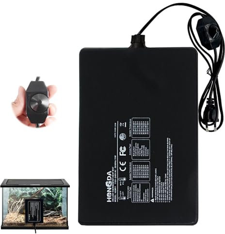 LUFEIS Terrarium Heizmatte, 200x300 mm Reptil Heizmatten, Heizkissen für Reptilien, 23W Heizmatte für Terrarium Wärmematte Terrarium für Reptilien Schildkröte, Schlangen, Eidechse, Gecko, Spinne