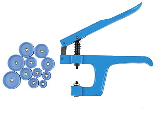 Sessleger Werkzeug für Uhren, 11 Druckplatten, Dornschließe aus Kunststoff, Uhreneinsatz, blau