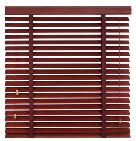 Wooden Blinds For Windows,Darkening Venetian Blinds Horizontal Window Blinds Cordless Custom Shades For Patio Bedroom Office Wide 26'' 32'' 40'' 48'' 50'' 56'' 64'' 73''