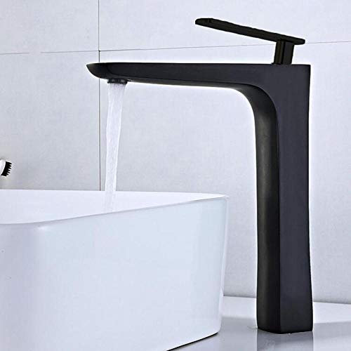 Waschbecken-Mischbatterie, hoher Badezimmer-Waschtisch-Wasserhahn, heiß und kalt, über der Theke, Waschbecken-Wasserhahn, erhöhte Version, Messing-Badezimmer-Waschtisch-Wasserhahn-C