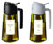 TrendPlain Pulverizador Aceite Spray 470ml - 2 en 1 Spray Aceite Cocina y Dispensadora con Etiquetas y Protección contra la Luz para Freidora de Aire, Ensaladas y Vinagre - Negro y Ceniza