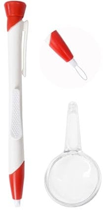 Qaziuy Zeckenschlinge, Zeckenschlinge Hund mit Lupe, Schnelle Zeckenentfernung Zeckenzange für Hund, Katzen, Mensch