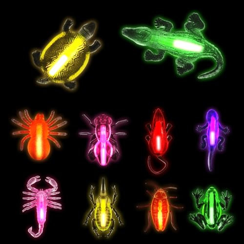 Amyang Bomboniere per feste di Halloween bastoncini luminosi per bambini, bastoncini luminosi di Halloween che si illuminano al buio forniture per feste di Halloween sacchetti di peluche premi in