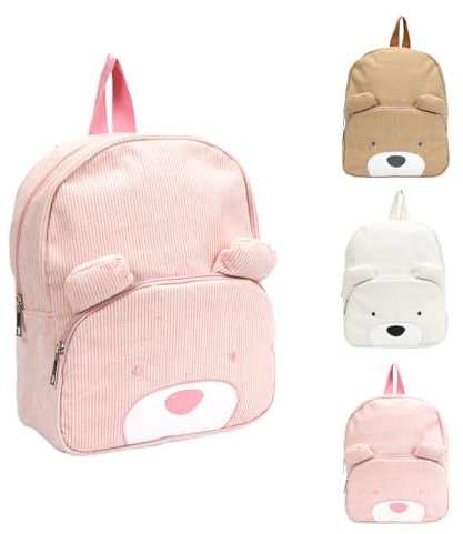 Meleager Kindergartenrucksack Mädchen,Kinderrucksäcke Jungen,Rosa,Mini Bär Kita Rucksack ab 2 Jahr, Kleine Geschenke für Kinder