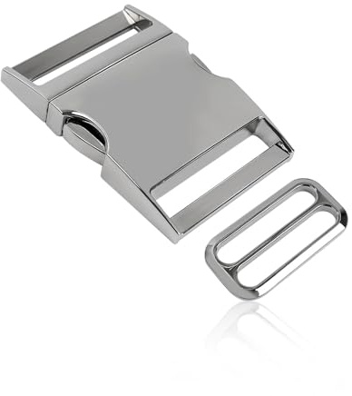 LINTRA Steckschnalle, Edelstahl Klickverschluss mit Adapterschnalle, Schnallen und Verschlüsse Kann als Ersatz für Schnallen an Rucksäcken, Schultaschen, Verwendet Werden