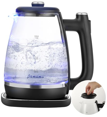 1.8L Electric Kettle with Illuminated, 1800W Power Fast Boil Water Kettle, Auto Shut Off, Boil-Dry Protection, BPA Free (1.8L-303)