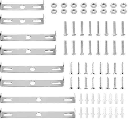 80/90/100/110mm Lampenhalterung Decke Kit, 8 Stück Leuchten-Montagehalterung mit Schrauben Zubehör Deckenhalterung Lampe Leuchten Montagehalterung für Haus Büro Hängeleuchte Wand Deckenlicht