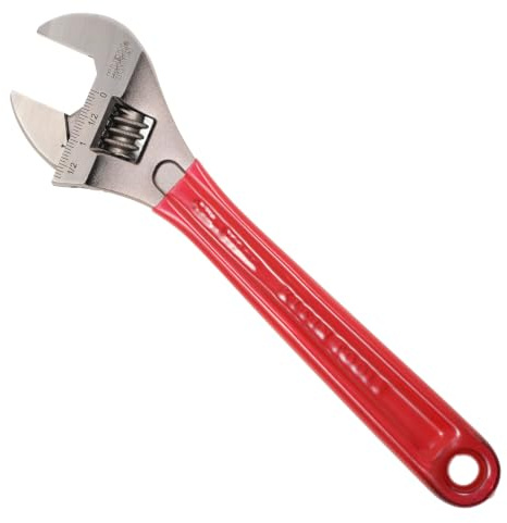 Klein Tools D507-12 Adjustable Drive Wrench, Forged with Extra Capacity Jaw and High Polish Chrome Finish, 12-inch