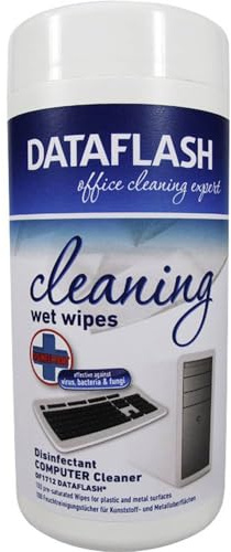 Data Flash DF 1712/Plastic Electronic Equipment Cleaning Wipes Wet Cleaning Kit for Screens (Electronic Equipment Cleaning Wipes Wet Computers, Monitors/Plastic, White)