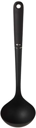 OXO Good Grips - Louche en nylon - Louche de cuisine pour soupes et potages - Nylon, Noire, 36,5 cm