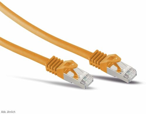 S-Conn RJ45 Patchkabel S/FTP,PIMF, Rohkabel CAT 7 Halogenfrei, orange, 30,0m