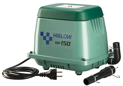 Pompe à Air Hiblow Hp-150 180Lmin à 1,3m, Sortie 18mm, 125 Watt
