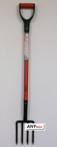 Grabegabel Rodegabel Mistgabel Gartengabel Fiberglasstiel 120cm D-Stiel 4 Zinken