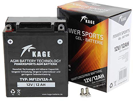 Gel Batterie Kage yb12 a-B 12 Ah A/yb12 a pour Ducati Honda Kawasaki Yamaha